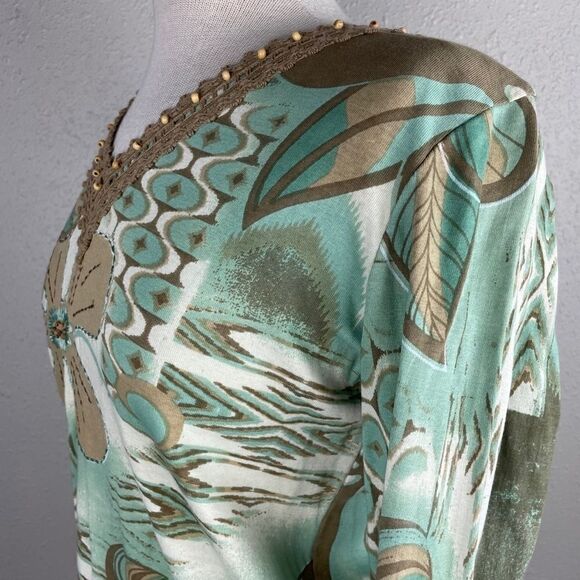 NWT Multiples 3/4 Sleeve Top Size M - Picture 5 of 10